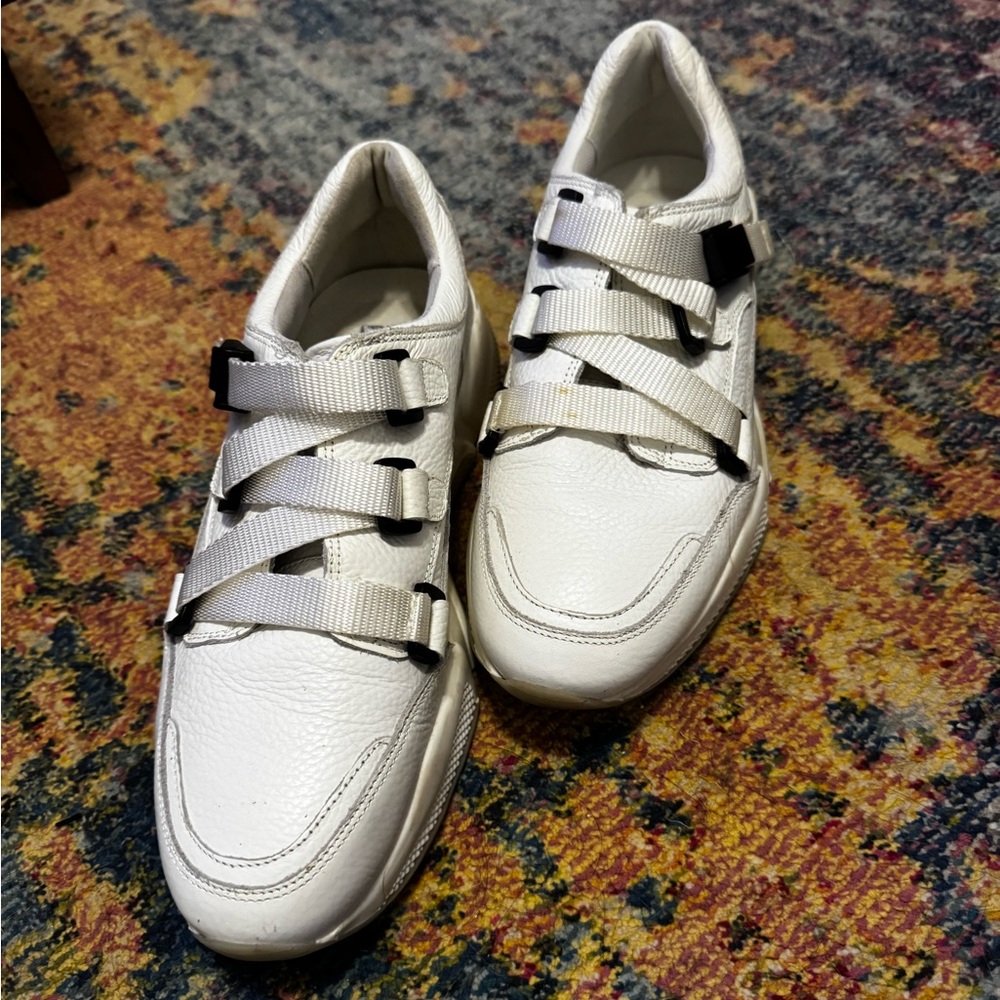 White sneakers
